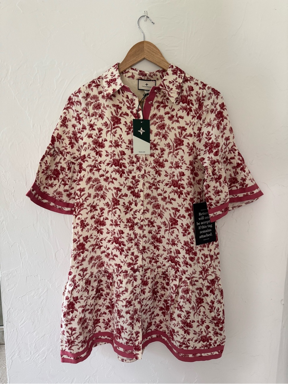 TUCKERNUCK Pomegranate Bloom Rowe Dress XXS NWT